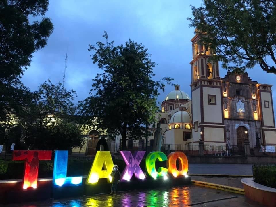 Bajo la lluvia en Tlaxcala