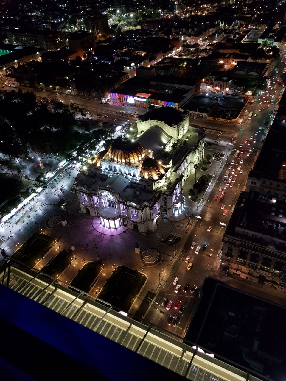 Las luces de noche sobre la ciudad